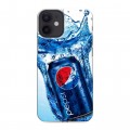 Дизайнерский силиконовый с усиленными углами чехол для Iphone 12 Mini Pepsi
