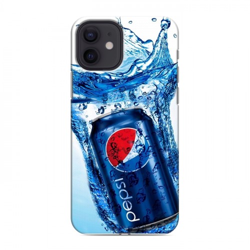 Дизайнерский силиконовый чехол для Iphone 12 Pepsi