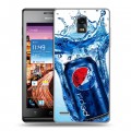 Дизайнерский пластиковый чехол для Huawei Ascend P1 Pepsi