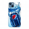 Дизайнерский силиконовый чехол для Iphone 13 Pepsi