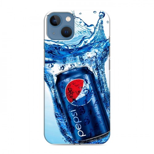 Дизайнерский силиконовый чехол для Iphone 13 Pepsi