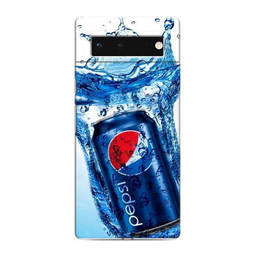 Дизайнерский пластиковый чехол для Google Pixel 6 Pepsi