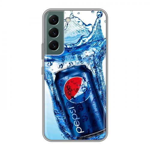 Дизайнерский силиконовый чехол для Samsung Galaxy S22 Pepsi