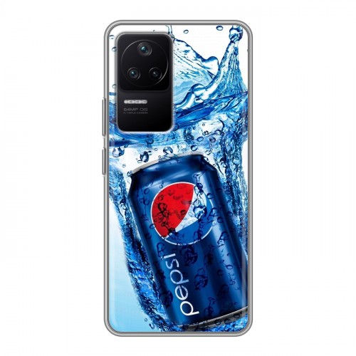 Дизайнерский силиконовый чехол для Xiaomi Poco F4 Pepsi