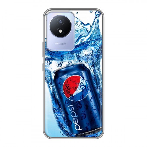 Дизайнерский пластиковый чехол для Vivo Y02 Pepsi