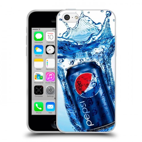 Дизайнерский пластиковый чехол для Iphone 5c Pepsi