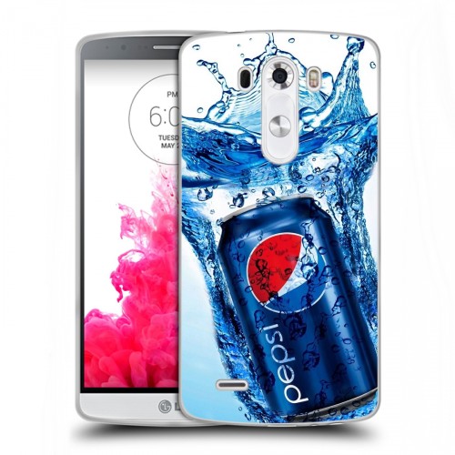Дизайнерский силиконовый чехол для LG G3 (Dual-LTE) Pepsi