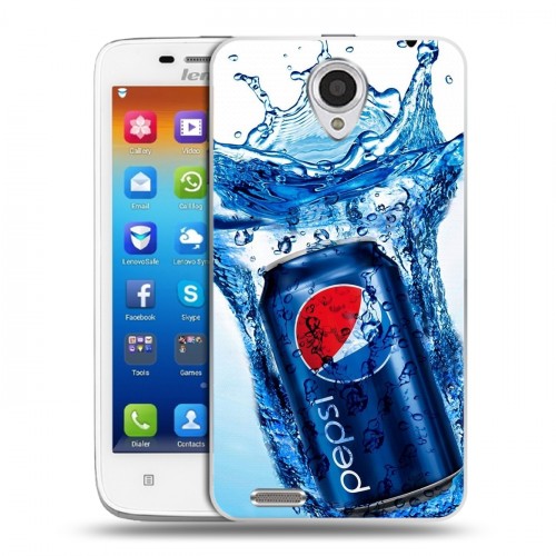 Дизайнерский пластиковый чехол для Lenovo S650 Ideaphone Pepsi