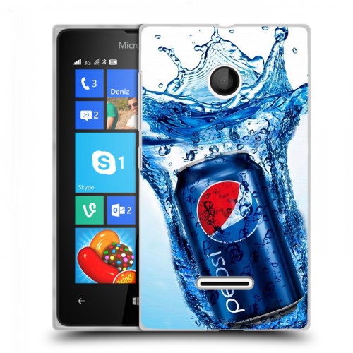 Дизайнерский пластиковый чехол для Microsoft Lumia 435 Pepsi