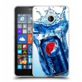 Дизайнерский пластиковый чехол для Microsoft Lumia 640 XL Pepsi