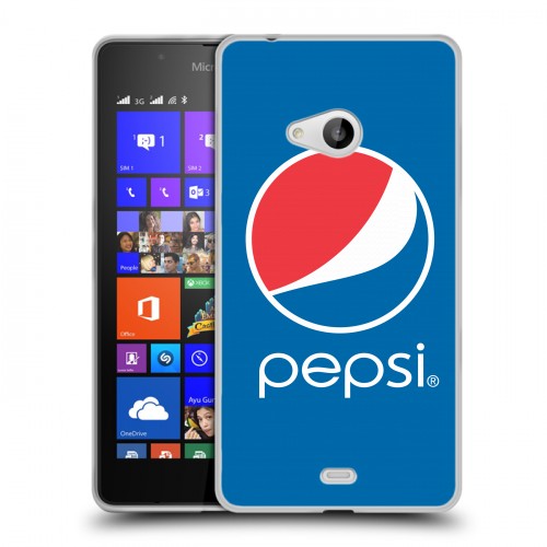 Дизайнерский пластиковый чехол для Microsoft Lumia 540 Pepsi