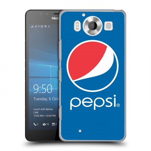 Дизайнерский пластиковый чехол для Microsoft Lumia 950 Pepsi