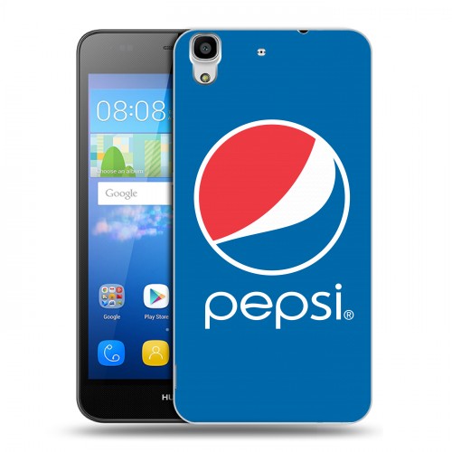 Дизайнерский пластиковый чехол для Huawei Y6 Pepsi