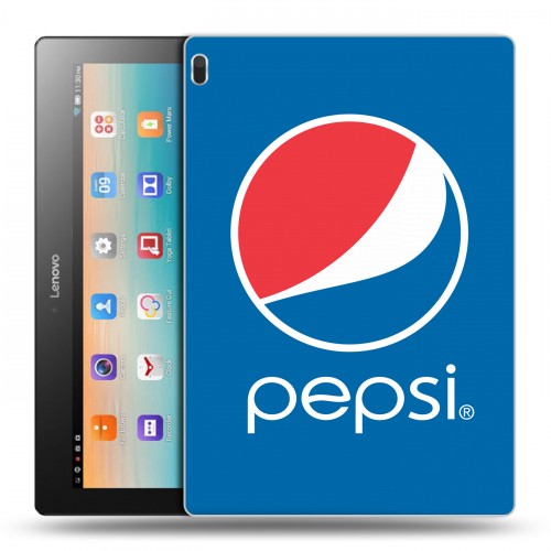 Дизайнерский силиконовый чехол для Lenovo Tab 4 10 Pepsi