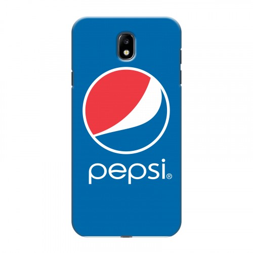 Дизайнерский силиконовый с усиленными углами чехол для Samsung Galaxy J7 (2017) Pepsi