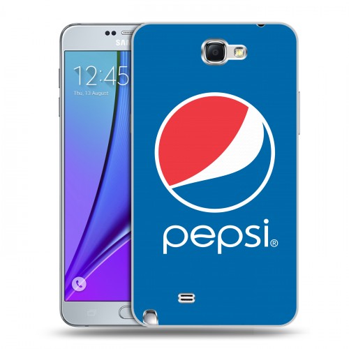 Дизайнерский пластиковый чехол для Samsung Galaxy Note 2 Pepsi