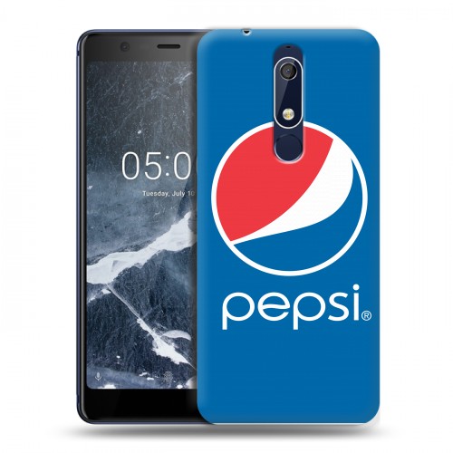 Дизайнерский пластиковый чехол для Nokia 5.1 Pepsi