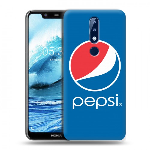 Дизайнерский силиконовый чехол для Nokia 5.1 Plus Pepsi