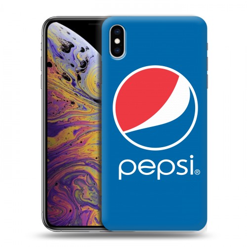 Дизайнерский силиконовый чехол для Iphone Xs Max Pepsi