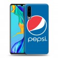 Дизайнерский пластиковый чехол для Huawei P30 Pepsi