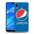 Дизайнерский пластиковый чехол для Huawei Y6 (2019) Pepsi