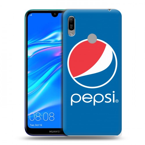 Дизайнерский пластиковый чехол для Huawei Y6 (2019) Pepsi