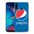 Дизайнерский пластиковый чехол для Samsung Galaxy A20s Pepsi