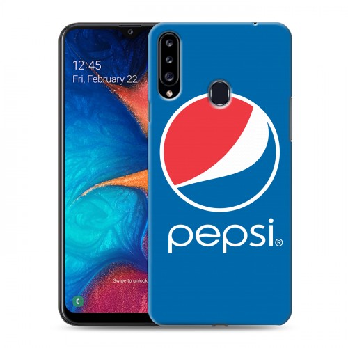 Дизайнерский пластиковый чехол для Samsung Galaxy A20s Pepsi