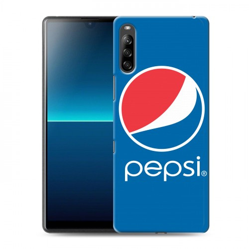 Дизайнерский силиконовый с усиленными углами чехол для Sony Xperia L4 Pepsi