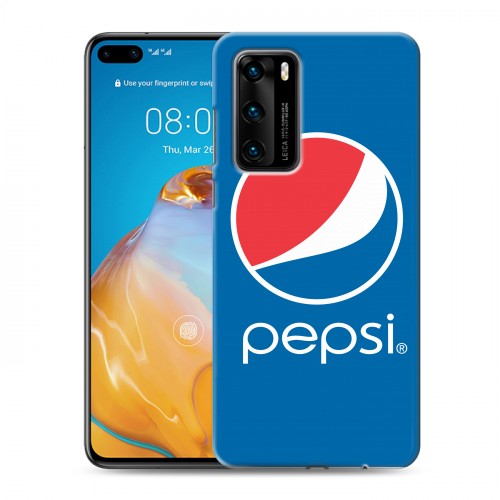 Дизайнерский пластиковый чехол для Huawei P40 Pepsi