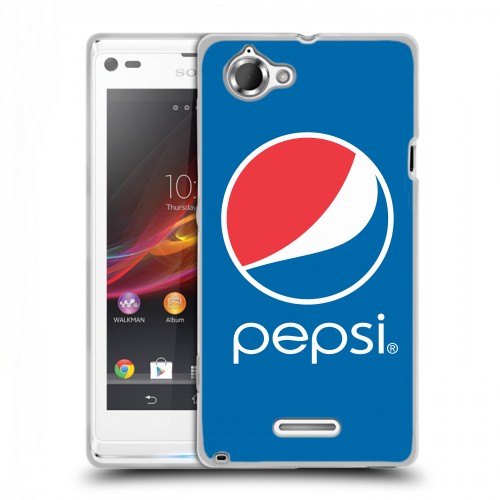 Дизайнерский пластиковый чехол для Sony Xperia L Pepsi