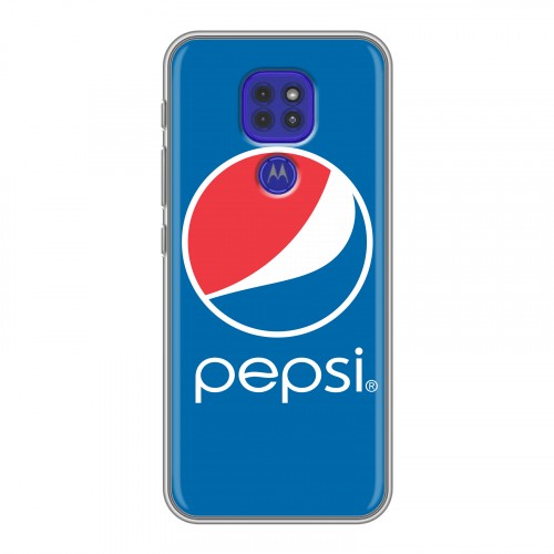 Дизайнерский силиконовый чехол для Motorola Moto G9 Play Pepsi