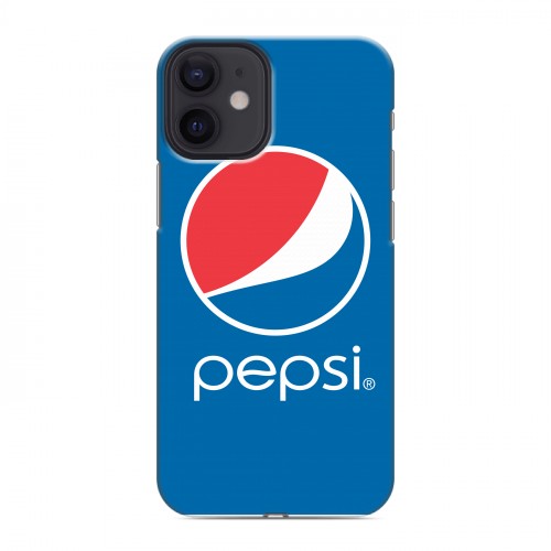 Дизайнерский силиконовый с усиленными углами чехол для Iphone 12 Mini Pepsi