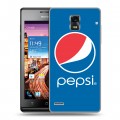 Дизайнерский пластиковый чехол для Huawei Ascend P1 Pepsi