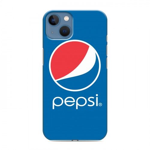 Дизайнерский силиконовый чехол для Iphone 13 Pepsi