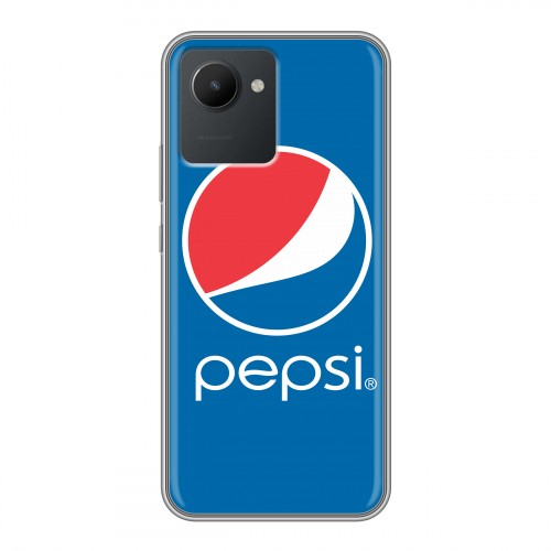 Дизайнерский силиконовый чехол для Realme C30 Pepsi