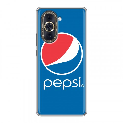 Дизайнерский силиконовый с усиленными углами чехол для Huawei Nova 10 Pepsi