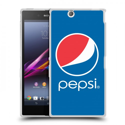 Дизайнерский пластиковый чехол для Sony Xperia Z Ultra  Pepsi