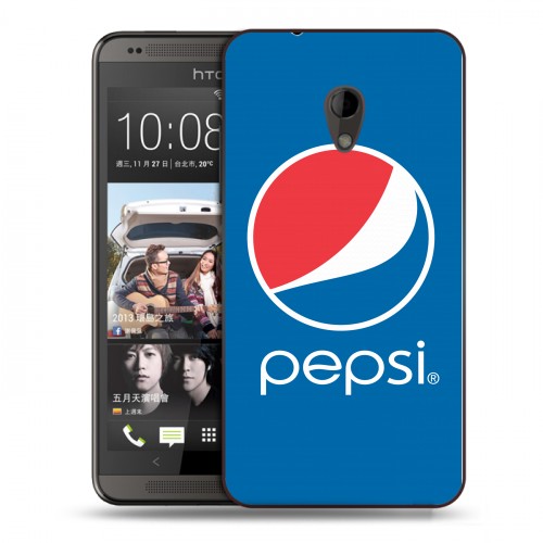 Дизайнерский пластиковый чехол для HTC Desire 700 Pepsi