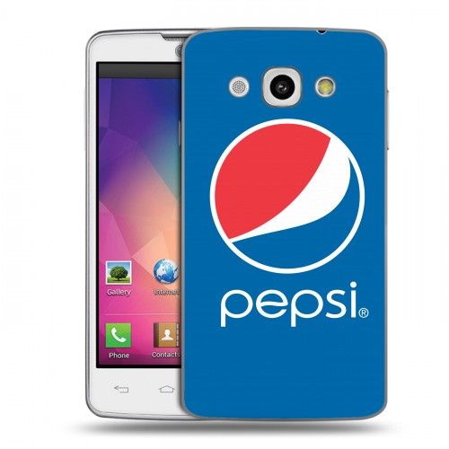 Дизайнерский пластиковый чехол для LG L60 Pepsi