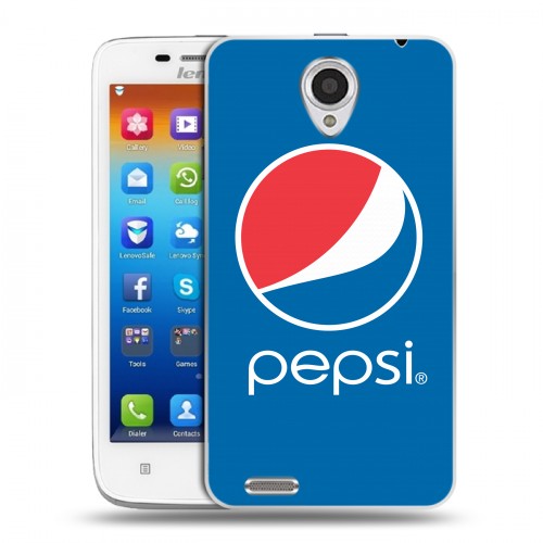 Дизайнерский пластиковый чехол для Lenovo S650 Ideaphone Pepsi