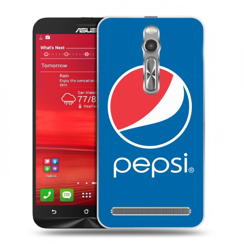 Дизайнерский пластиковый чехол для Asus Zenfone 2 Pepsi