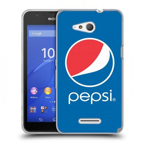 Дизайнерский пластиковый чехол для Sony Xperia E4g Pepsi