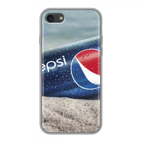 Дизайнерский силиконовый чехол для Iphone 7 Pepsi