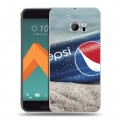 Дизайнерский пластиковый чехол для HTC 10 Pepsi