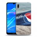 Дизайнерский пластиковый чехол для Huawei Y6 (2019) Pepsi