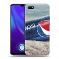 Дизайнерский силиконовый с усиленными углами чехол для OPPO A1k Pepsi