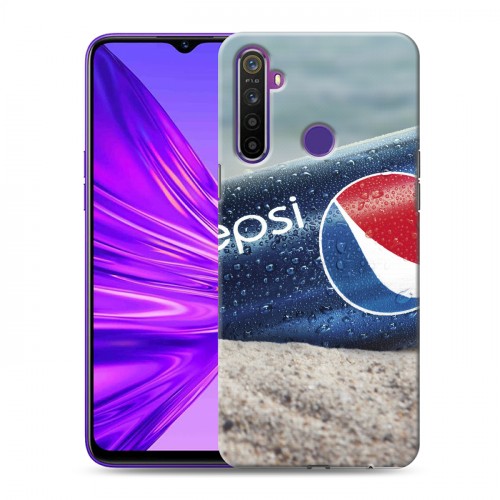 Дизайнерский силиконовый чехол для Realme 5 Pepsi