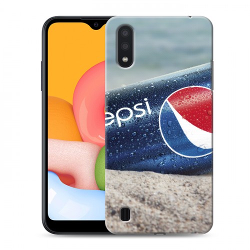 Дизайнерский силиконовый чехол для Samsung Galaxy M01 Pepsi