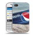 Дизайнерский пластиковый чехол для BlackBerry Q10 Pepsi